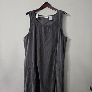 WHITE STAG Forest Night GREEN COTTAGECORE DRESS,‎ SIZE XL Zippered Pockets